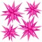 50-Pack Hot Pink Star Balloons – Metallic Foil Birthday, Graduation & Party Decor